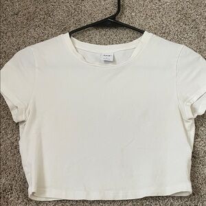 TNA Classic White Crop Top